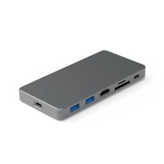 Blueendless Mobile Hard Disk Box Dock Type-C To HDMI USB3.1 Solid State Drive, Style: 7-in-1 (Support M.2 NVME)