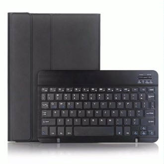 For Huawei MatePad T8 Ultra-thin Detachable Bluetooth Keyboard Leather Tablet Case with Stand & Sleep Function & Backlight(Black