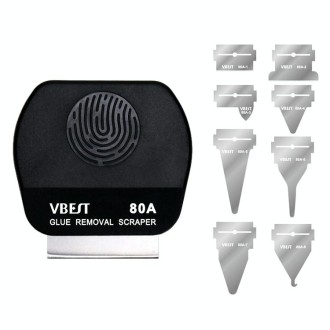 BEST VBST-80A 8 in 1 Stainless Steel Multipurpose Magnetic Double-sided Glue Removal Scraper Set