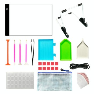 33pcs/set H-ZS4 DIY Diamond Painting Tools Kit Drill Pen Handmade Lighting Board Combination Kit