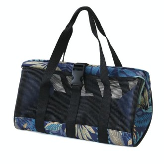 Multifunctional Breathable Portable Garden Tool Bag Fishing Gear Storage Bag(Blue Flower)