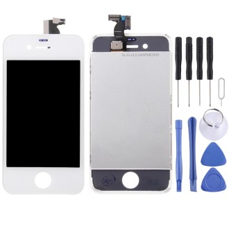 Digitizer Assembly (LCD + Frame + Touch Pad) for iPhone 4S(White)