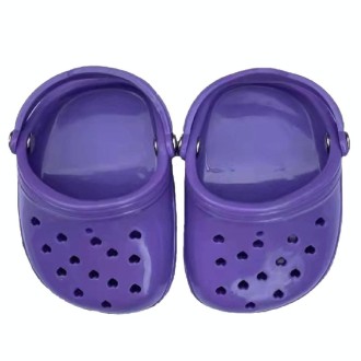PETS119 2pcs Pet Cave Shoes Dog Slippers Beach Shoes(Purple)