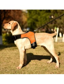 K-Shaped Luminous LED Harness for Pet Dogs without Rope, Size:L(Orange Without Lights)