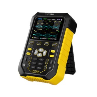 FNIRSI 2 In 1 Small Handheld Fluorescence Digital Dual-Channel Oscilloscope, US Plug(Yellow)