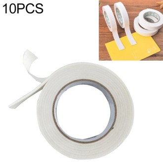 10 PCS Super Strong Double Faced Adhesive Tape Foam Double Sided Tape Self Adhesive Pad For Mounting Fixing Pad Sticky, Length:3