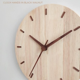 Solid Wooden Wall Clock Home Living Room Wall Clock Decorative Clock