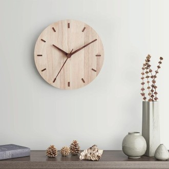 Solid Wooden Wall Clock Home Living Room Wall Clock Decorative Clock