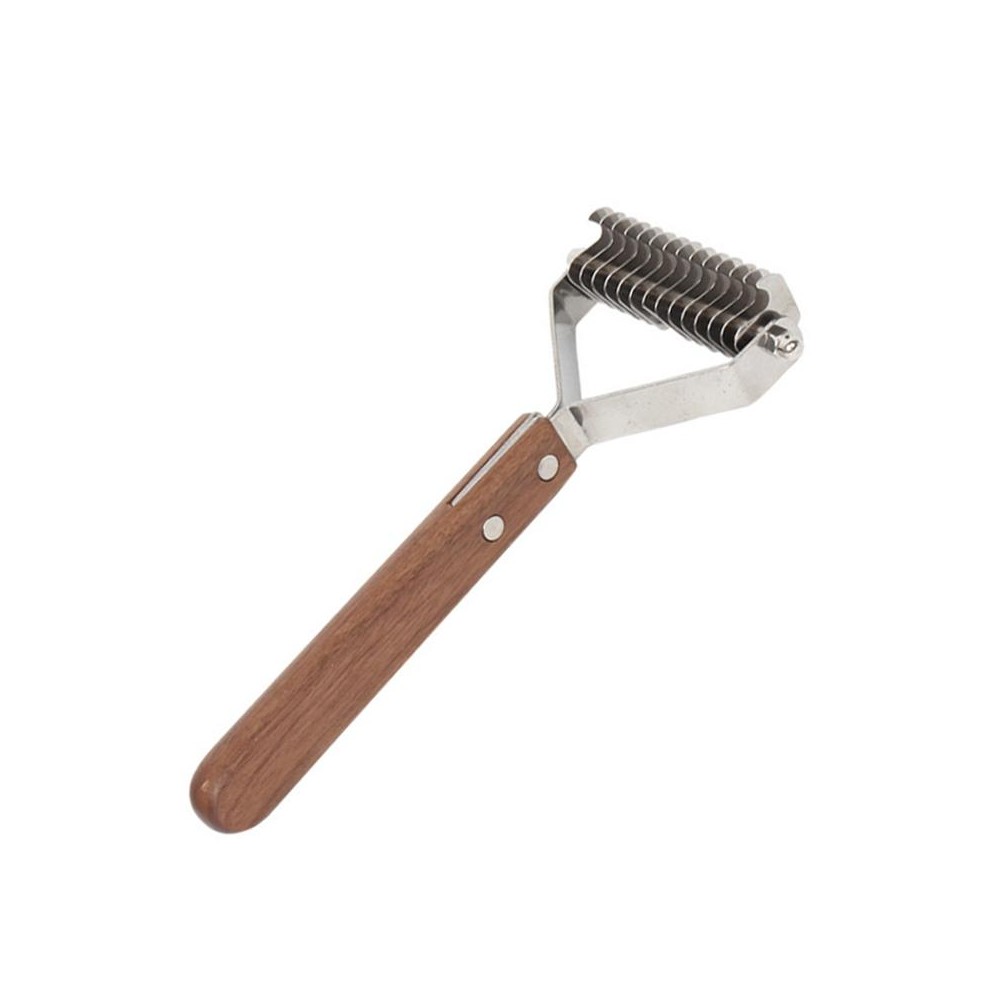 Walnut Pet Stainless Steel Cleaning And Grooming Comb, Specification: Large