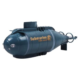 Children 2.4G Electric Six-Way Mini Submarine Model Boy Playing In Water Remote Control Boat Nuclear Submarine(Blue)