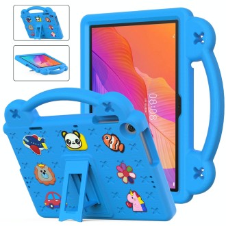 For Huawei MatePad T10S 10.1 / T10 9.7 / Honor Pad X8 10.1 Handle Kickstand Children EVA Shockproof Tablet Case(Sky Blue)