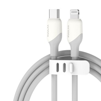 KUULAA KL-X57 30W USB-C/Type-C to 8 Pin Liquid Silicone MFI Data Cable, Length:2m(White)