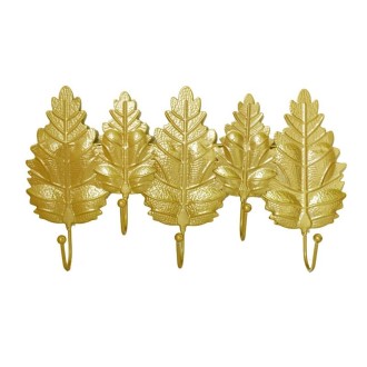 Golden Leaf Hooks Perforated Coat Hooks(Type C)