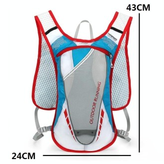 OUTDOOR LOCAL LION Bicycle Riding Outdoor Sports Double Shoulders Water Bag Backpack(Blue Red Side)