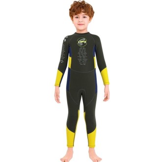 DIVE & SAIL M150501K Children Warm Swimsuit 2.5mm One-piece Wetsuit Long-sleeved Cold-proof Snorkeling Surfing Anti-jellyfish Su
