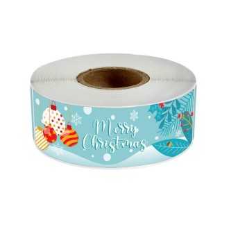 120sheets/roll Christmas Long Strip Gift Box Seal Sticker(M5)