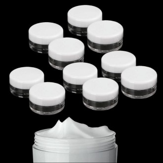 10 PCS Mini 5ml gram test cream, cosmetic plastic bottle, Size:5ml