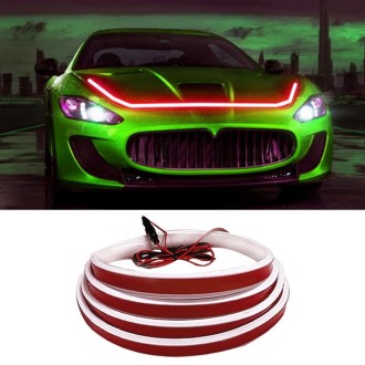 Car Startup Scan Through Hood LED Daytime Running Atmosphere Light, Length:1.5m(Red Light)