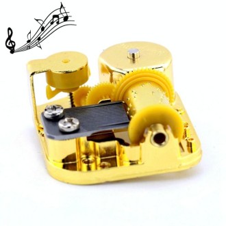 Eight-tone Gold-plated Bar Repair Parts DIY Sky City Paperback Music Box(Robot Cat)