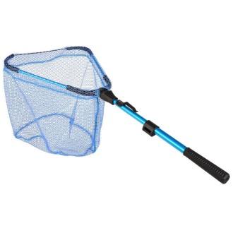 LEO 28109 Triangle 2 Section Extended Aluminum Alloy Fish Net(Blue)