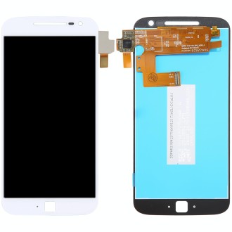 Original LCD Screen For Motorola Moto G4 Plus with Digitizer Full Assembly (White)