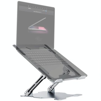 R-JUST HZ09 Mechanical Lifting Adjustable Laptop Holder (Silver)