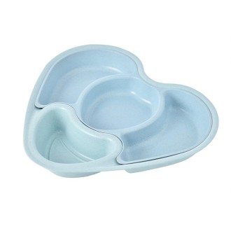 Children Tableware Baby Kindergarten Divided Plate(Blue)