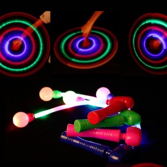 10 PCS Children Small Toy Glowing Music Shake Stick, Random Color Delivery