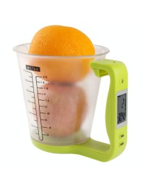 Digital Scale with Measuring Cup / Thermometer(Green)