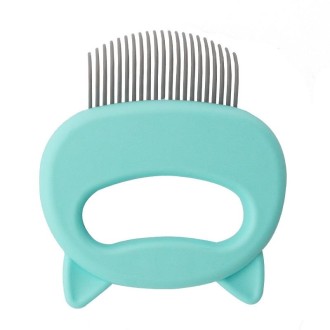 2 PCS Pet Lice Comb Cat Hair Removal Comb Pet Massage Supplies(Green)