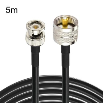 5m BNC Male To UHF Male RG58 Adapter Cable