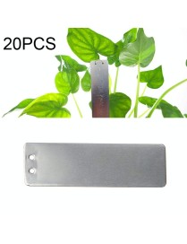 20 PCS Portable Waterproof Aluminum Plant Tags Waterproof Plant Label 82 x 25mm