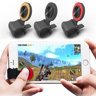 A9 Direct Mobile Clip Games Joystick Artifact Hand Travel Button Sucker with Ring Holder for iPhone, Android Phone, Tablet(Silve