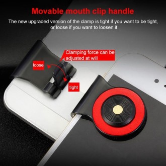 A9 Direct Mobile Clip Games Joystick Artifact Hand Travel Button Sucker with Ring Holder for iPhone, Android Phone, Tablet(Silve