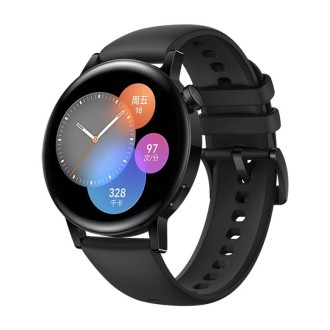 HUAWEI WATCH GT 3 Smart Watch 42mm Rubber Wristband, 1.32 inch AMOLED Screen, Support Heart Rate Monitoring / GPS / 7-days Batte