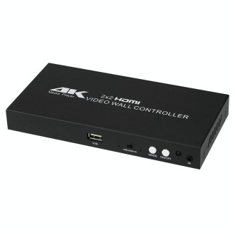 XP03 4K 2x2 HDMI Video Wall Controller Multi-screen Splicing Processor, Style:Playback Version(US Plug)