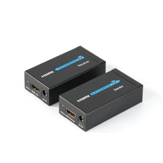 HDY-60 HDMI to RJ45 60m Extender Single Network Cable to For HDMI Signal Amplifier(EU Plug)