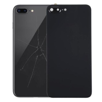 Back Cover with Adhesive for iPhone 8 Plus (Black)