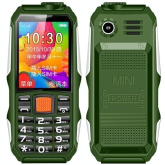 HAIYU H1 1.8 inch Triple Proofing Elder Phone, Waterproof Shockproof Dustproof,  2800mAh Battery, 21 Keys, LED Flashlight, FM, D