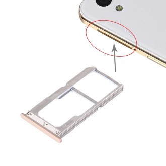 For OnePlus X SIM + SIM / SD Card Tray (Gold)