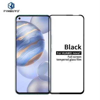 For Huawei Honor 30 / Nova7 PINWUYO 9H 2.5D Full Screen Tempered Glass Film(Black)