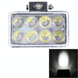 4 inch DC 9-36V 40W 3800LM 6000K IP67 Waterproof Squared Car Spotlight Fog Spot Light Foglight LED Car Bulbs with 8 LED Lights(W