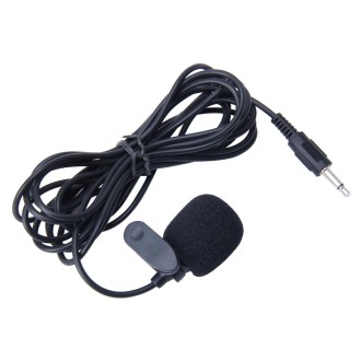 Car Audio Microphone 3.5mm Jack Plug Mic Stereo Mini Wired External Clip Microphone Player for Auto DVD Radio, Cable Length: 2.1