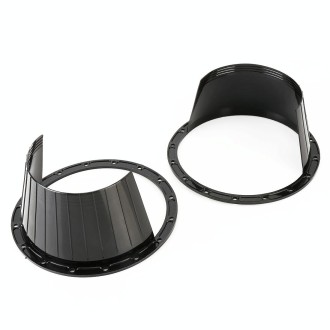 2 PCS 6.5 inch Car Auto Loudspeaker Plastic Waterproof Cover with Protective Cushion Pad, Inner Diameter: 14.5cm