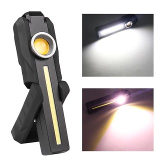 1902A Folding Magnet Car Inspection Light Work Maintenance Lamp Emergency COB LED USB Charging Lamp