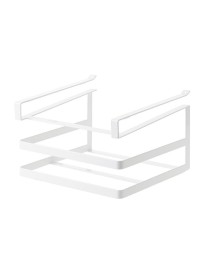 Double-layer Punch-free Kitchen Wall-Mounted Cutting Board Rack(White)