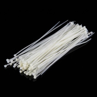 500 PCS 3 x 150mm Self-Locking Nylon Cable Wire Zip Ties(White)