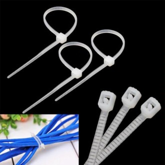 25cm Self-Locking Nylon Cable Wire Zip Ties (500pcs in one packing, the price is for 500pcs)(White)