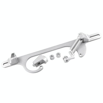 Car Modification Throttle Base Cable Base Section Aluminum Alloy Throttle Cable(Silver)