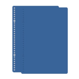 5sets Frosted Loose-Leaf Book Cover DIY Hand Book Cover, Size: B5(Coral Blue)